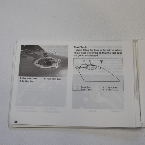 Genuine 1999 Kawasaki Ninja ZX-9R English Owners Manual 99922300201 - Picture 5 of 12