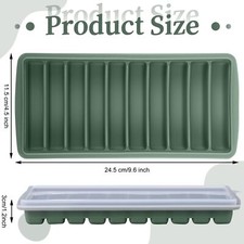 2 Pieces Breastmilk Storage Container Baby Food Milk Silicone Freezer Trays w...