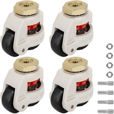 4 Pack Leveling Casters 250kg GD-60S Swivel Wheels Adjustable Retractable Heavy