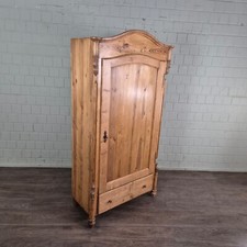 25509 Kleiderschrank Schrank Louis Philippe 1870 massiv Kiefer Antik