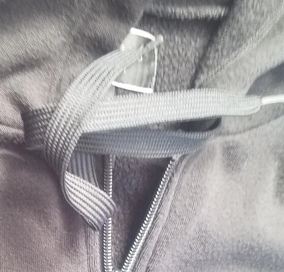 UNDERCOVER Felpa con cappuccio Victoria's Secret nera con logo e maniche taglia L