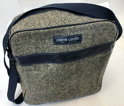 Vintage Pierre Cardin 1970 Gray Tweed Adjustable Strap  display picture 3