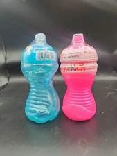 Nuby Trainer Sipeez Easy Grip Sippy Cup No Spill Munchkin 10 Oz 2 Pack