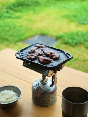 Snow Peak Cast Iron Griddle for GigaPower Stove Recca Camping