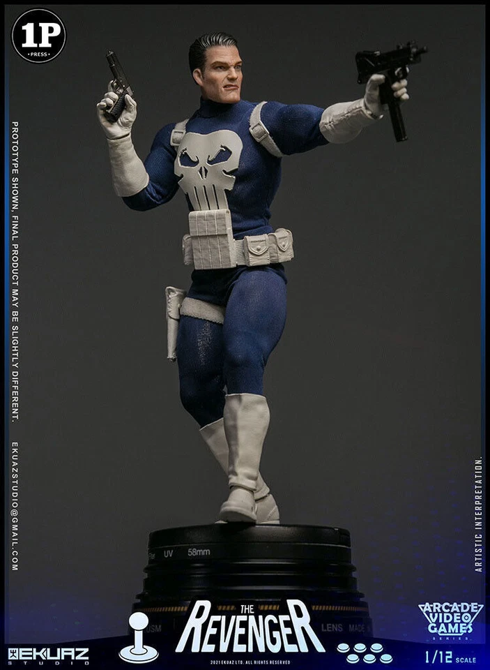 New The Punisher Revenger 1/12 Scale Action Figures EKUAZ STUDIO EKS06 IN STOCK - Image 4 of 4