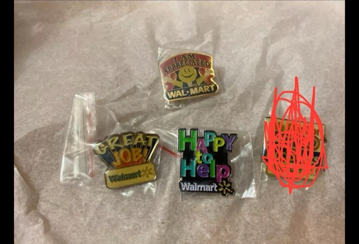Lot Of 3 Walmart Pins