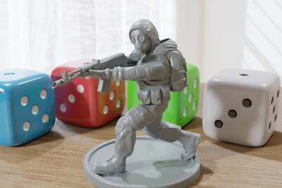 Running Stalker with AK - ZONA ALFA - 28mm / 32mm Minifigure - Modern Wargaming