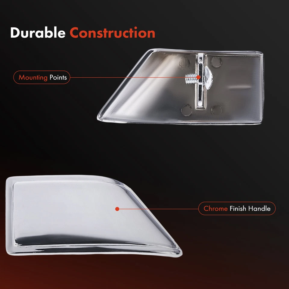 Manija de puerta interior plateada delantera o trasera izquierda para Ford F350 F500 Mercury Topaz Foto 4 de 4