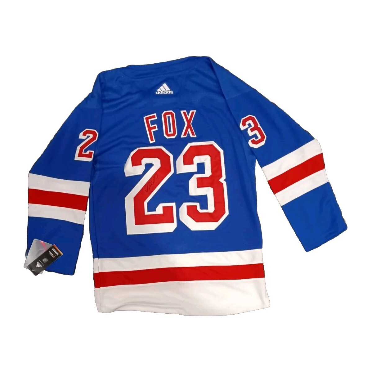 Adam Fox Custom New York Rangers Hockey Signed Autographed NHL Jersey