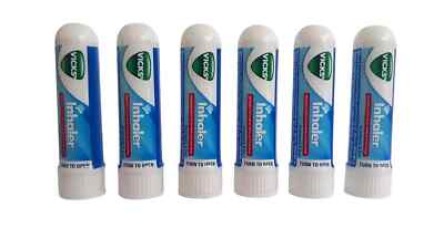8 x Vicks Inhaler Allergy Cold Nasal Blocked Nose Relief Congestion 0.5ml Each