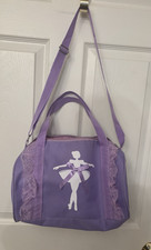 Ballerina Dance Bag light purple Strap zipper for Toddlers