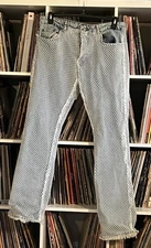 Boohoo Man Jeans Size 34 / 32 Stacked Flare Netting