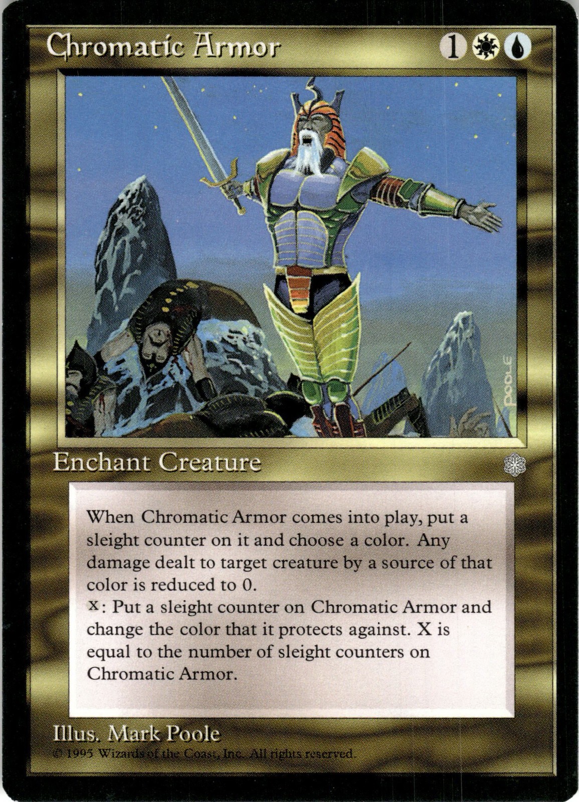 Magic Chromatic Armor Ice Age 283 Lightly Played