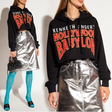 GUCCI FELPA COTONE HOLLYWOOD BABYLON CROPPED HOODIE tg M MEDIA