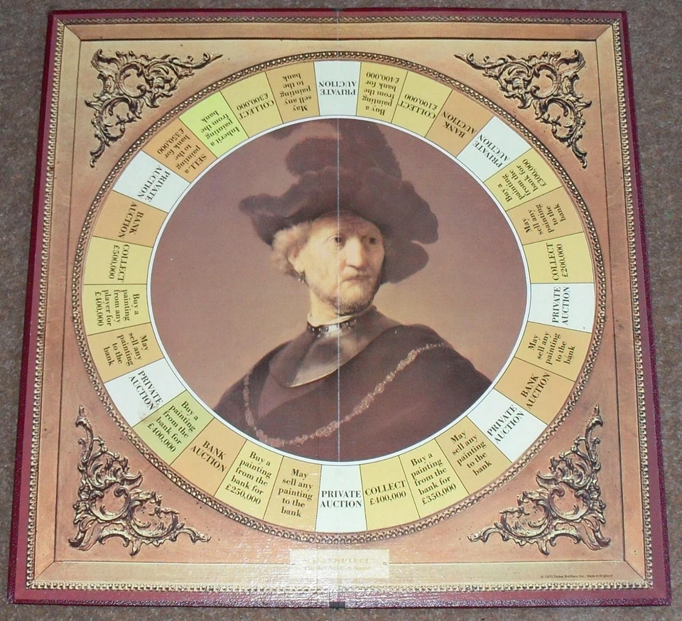 VINTAGE Masterpiece Board Game Parker Art Auction Strategy 1970 COMPLETE RETRO - Image 3 of 4