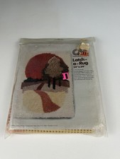 Vintage 1978 Columbia Minerva Latch A Rug Pattern "Country Road"  24" x 34" NIP