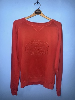 Pierre Balmain Paris Men's Red Vintage Faded Sweater Size 46M NWT