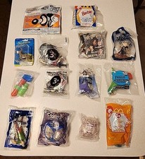 Mixed Lot of 14 Vintage 2000s Happy Meal Toys McDonald's Burger King Subway Etc.