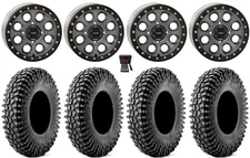 System 3 SB-7 15" Wheels Ti (4+3) 35" Cliffhanger Tires Polaris Sportsman