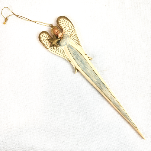 VTG 1986 Kurt Adler Angel Ornament Star Accent, Christmas Tree Decor