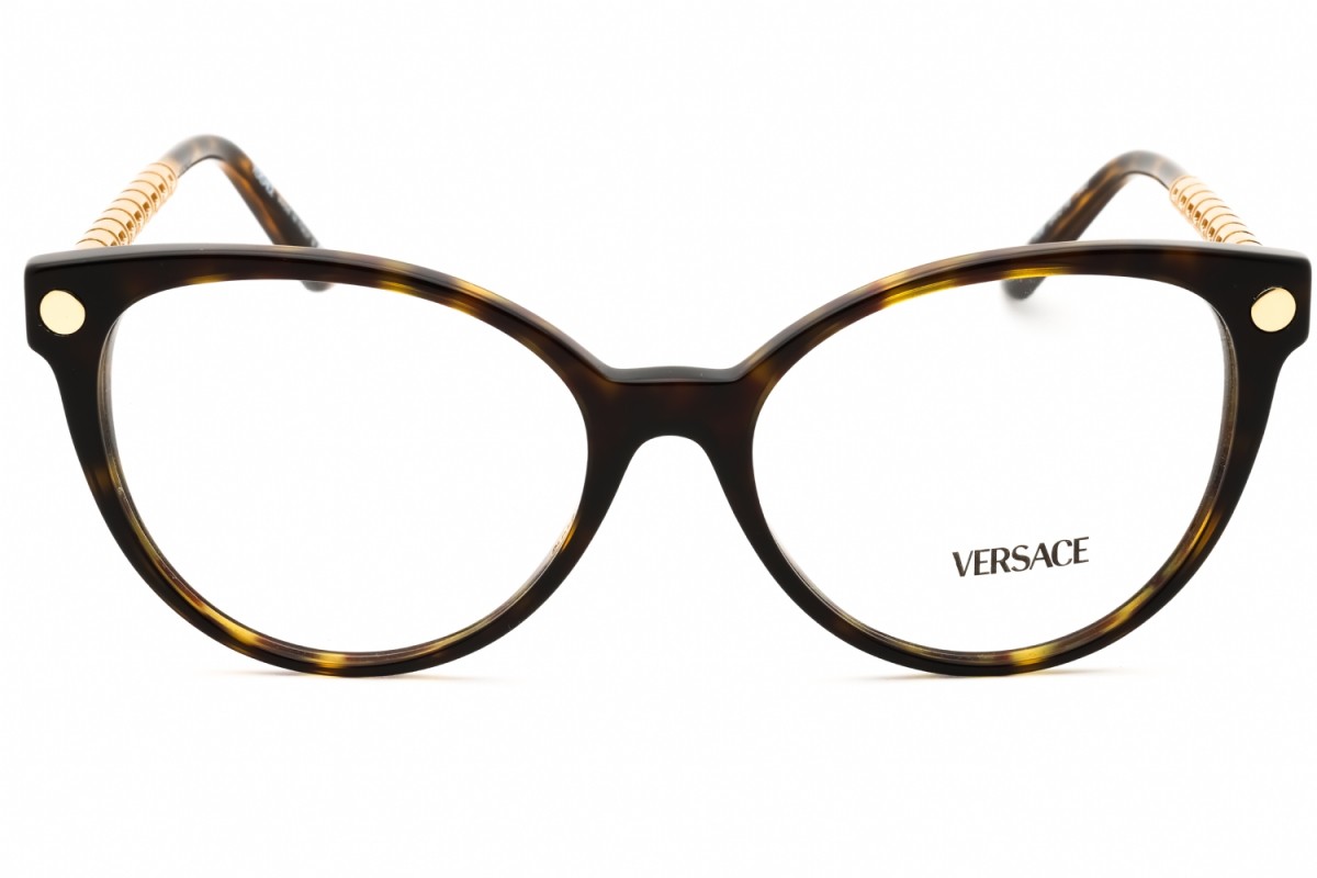 NEW Versace VE3353 108 Havana 54mm Eyeglasses thumbnail 2