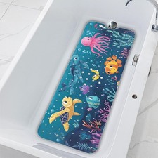 Bathtub Mat - Soft Bath mat with Suction Cups, Extra Large and Machine Washab...