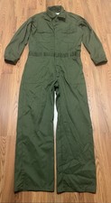 US Military Coveralls Mens 44 Long Utility Olive Green UNICOR Mechanic Workwear
