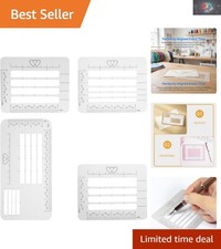 4-Style Envelope Addressing Stencil Set for Precision Elegance