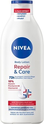 NIVEA Body Lotion Repair & Care, für sehr 400 ml (2er Pack), Weiß 