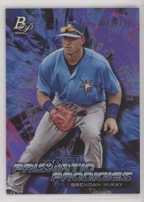 2018 Bowman Platinum Prismatic Prodigies Purple /250 Brendan McKay #PPP-14 14xj