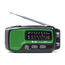 Kaito KA350GN Voyager Trek Solar/Crank AM/FM/SW NOAA Weather Radio with 5-LED...