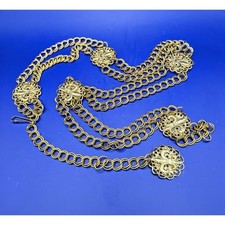 Fleur de lis chain belt adjustable size 40"