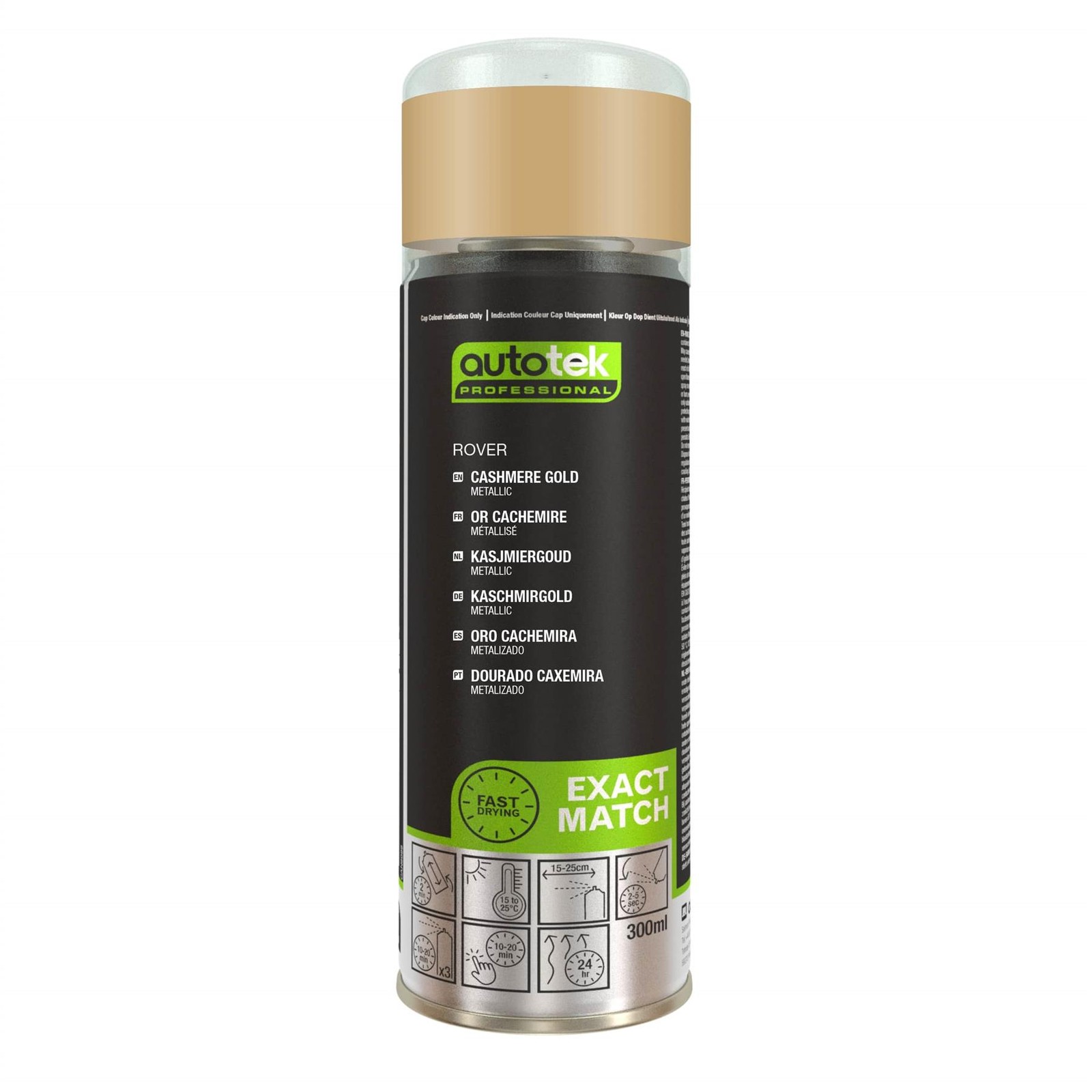 Autotek Rover Cashmere Gold Fast Drying Aerosol Spray Paint 300ml