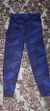 Old Navy Active Blue Black Leggings Medium