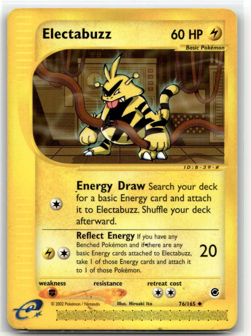 Electabuzz 076/165 Uncommon Expedition Pokemon EN LP
