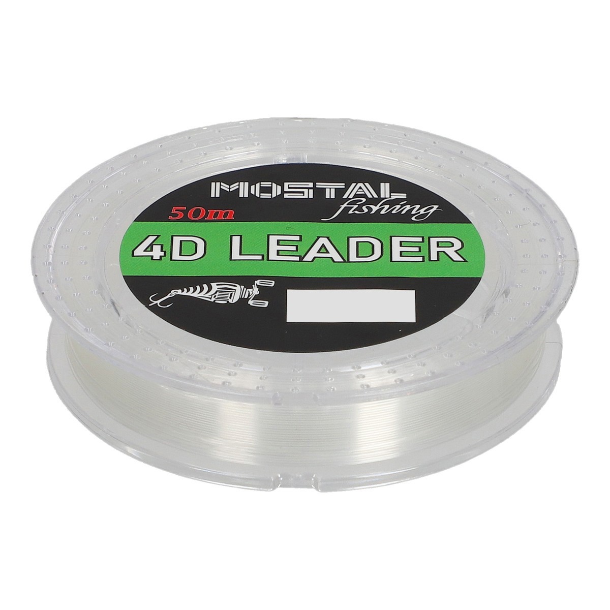 Монофильный шнур Mostal 4D Leader 0203мм 49 кг 50 м - B 3490₽
