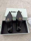 BIBI LOU Black Leather Pointed Toe Cone Heel Pumps Slip On EU 37 Women MSRP $190 — photo 4