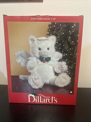 Dillard's White Cat Angel Sings Have Yourself A Merry Little Christmas (Works)