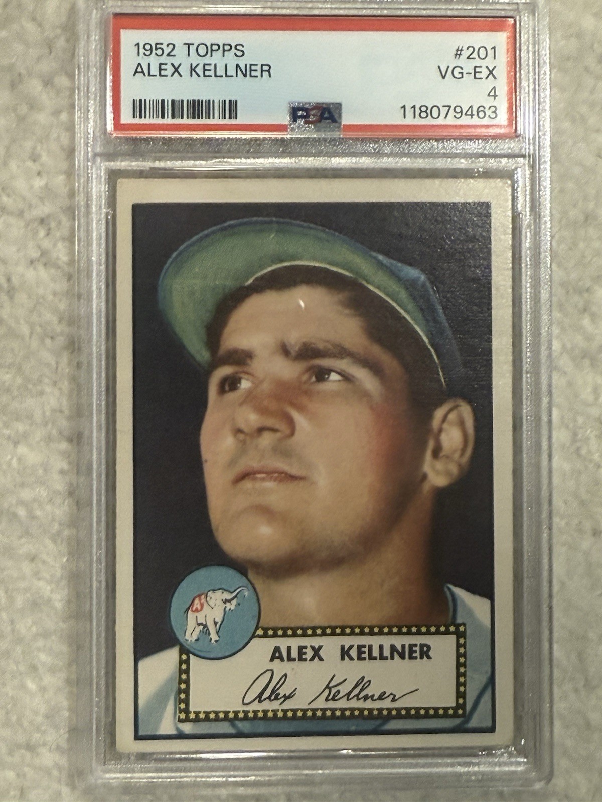 1952 Topps - Alex Kellner #201 PSA 4 NEW SLAB
