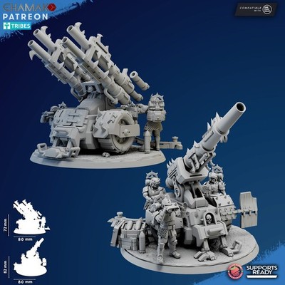 1x Traitor Guard Artillerie Crew Option Ghamak für Chaos Russ Tabletop Sci-Fi