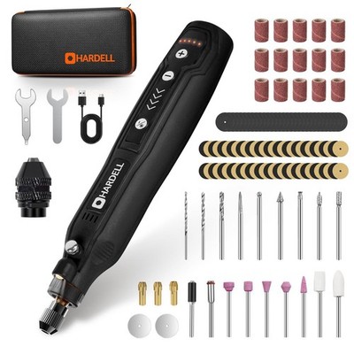Cordless Rotary Tool Kit 3.7V, 5-Speed Mini Tool with 71 Accessories, USB Chargi