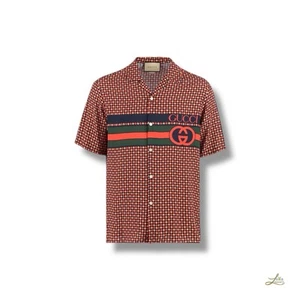 Chemise Gucci Houndstooth détaillée taille 48