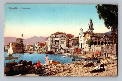 Vintage Rapallo Panorama Postcard Edit. Brunner Como Italy Posted
