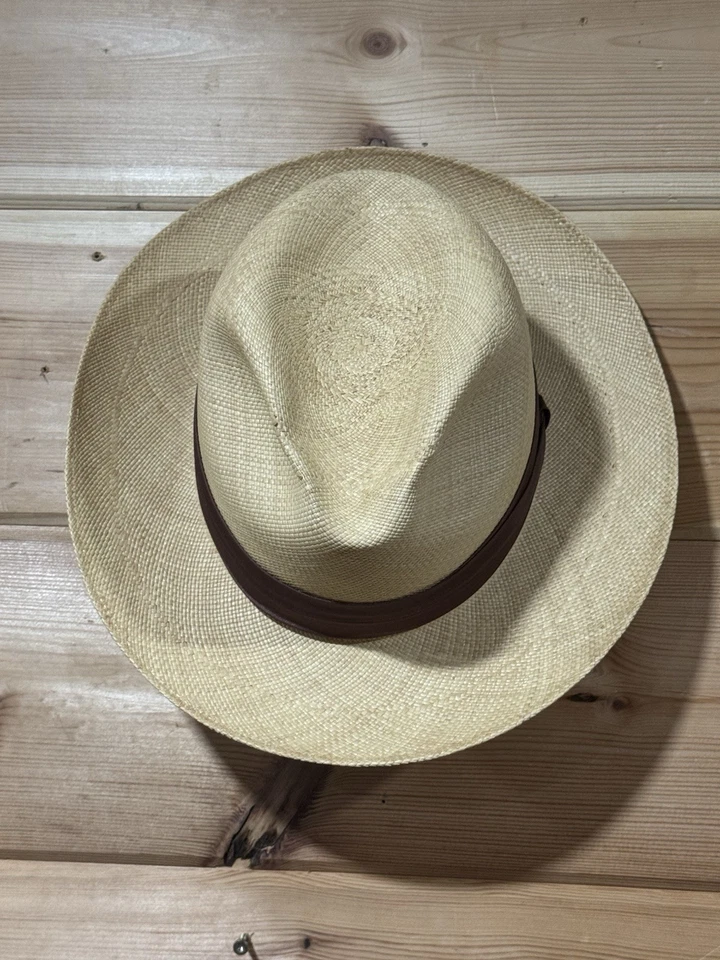 De colección Años 50 Stetson Imperial L Vestido Fedora Ala Encuadernada Sombrero Caja Occidental Foto 3 de 4