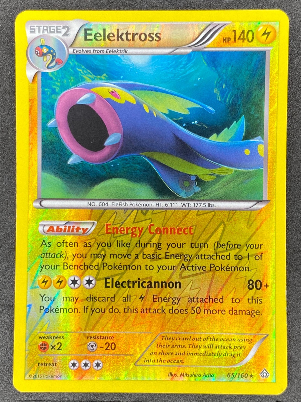 Pokémon Eelektross Reverse Holo 65/160 PRC Primal Clash LP