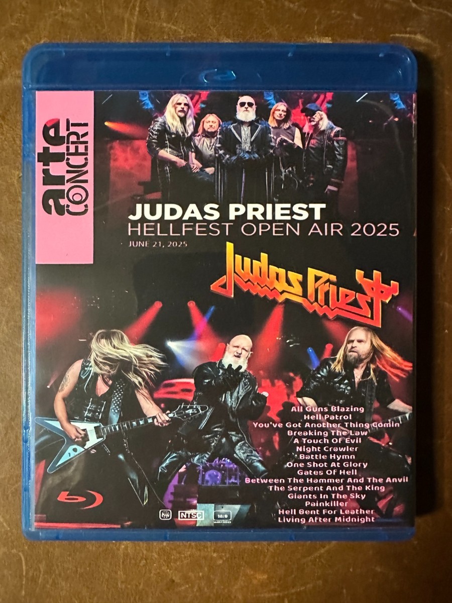 Judas Priest - Live at Hellfest 2025 Blu-ray Rob Halford Fight | eBay