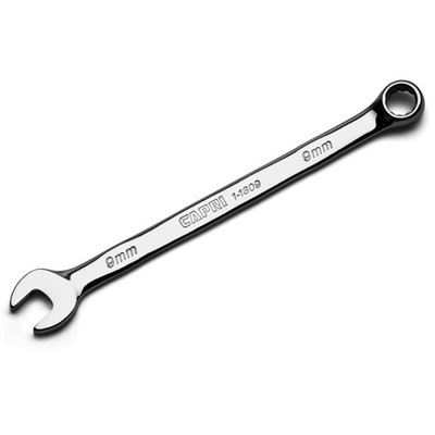 Capri Tools 9 mm Combination Wrench, 12 Point, Metric, Chrome 9 mm,