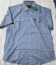 Howler Bros Shirt Mens L Blue Striped H Bar B Pearl Snap Lightning Bolt NWT