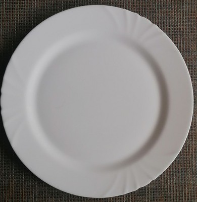 20 x Teller weiß groß 32 cm Arcopal - weißes Glas
