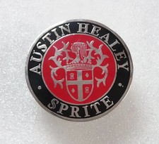 Vintage Austin Healey Bugeye Sprite Bonnet Badge Decal Emblem Brass Made Fit